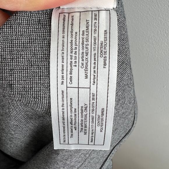 LUCY Gray Sleeveless Quilted Front Zip Mock Neck Polyester Puffer Vest M Medium - Picture 6 of 7